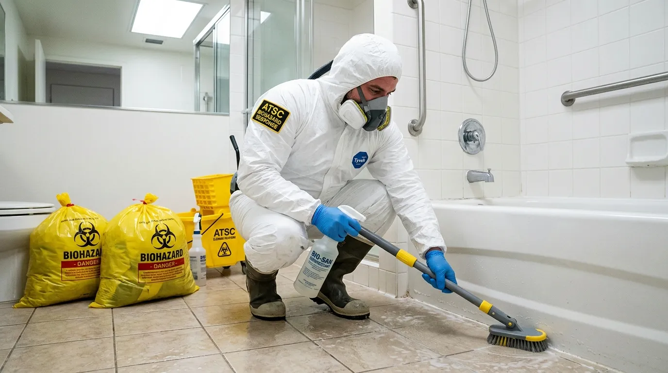 Decontamination equipment deployed for Blood Cleanup in Oswego